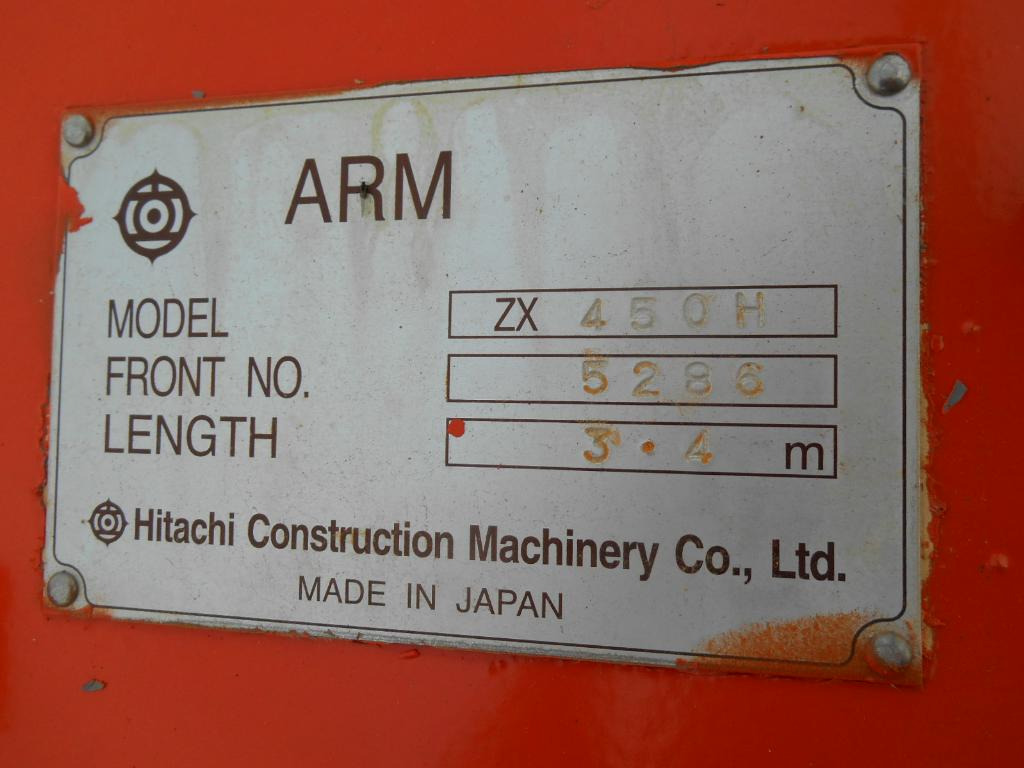 Hitachi 7041183 3.4m - 9206630 - Arm voor Bouwmachine: afbeelding 1 Hitachi 7041183 3.4m - 9206630 - Arm voor Bouwmachine: afbeelding 1