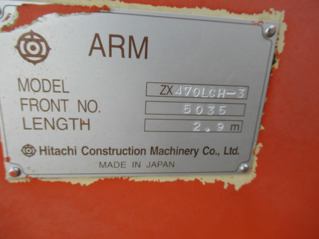 Hitachi 7051642 2.9m - 5010969 - Arm voor Bouwmachine: afbeelding 1 Hitachi 7051642 2.9m - 5010969 - Arm voor Bouwmachine: afbeelding 1