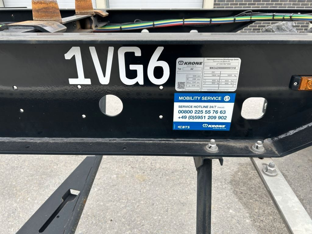 Krone 2 Achswechselfahrgestell, Typ: AZW 18 eL3B9 - Containertransporter/ Wissellaadbak aanhangwagen: afbeelding 3 Krone 2 Achswechselfahrgestell, Typ: AZW 18 eL3B9 - Containertransporter/ Wissellaadbak aanhangwagen: afbeelding 3