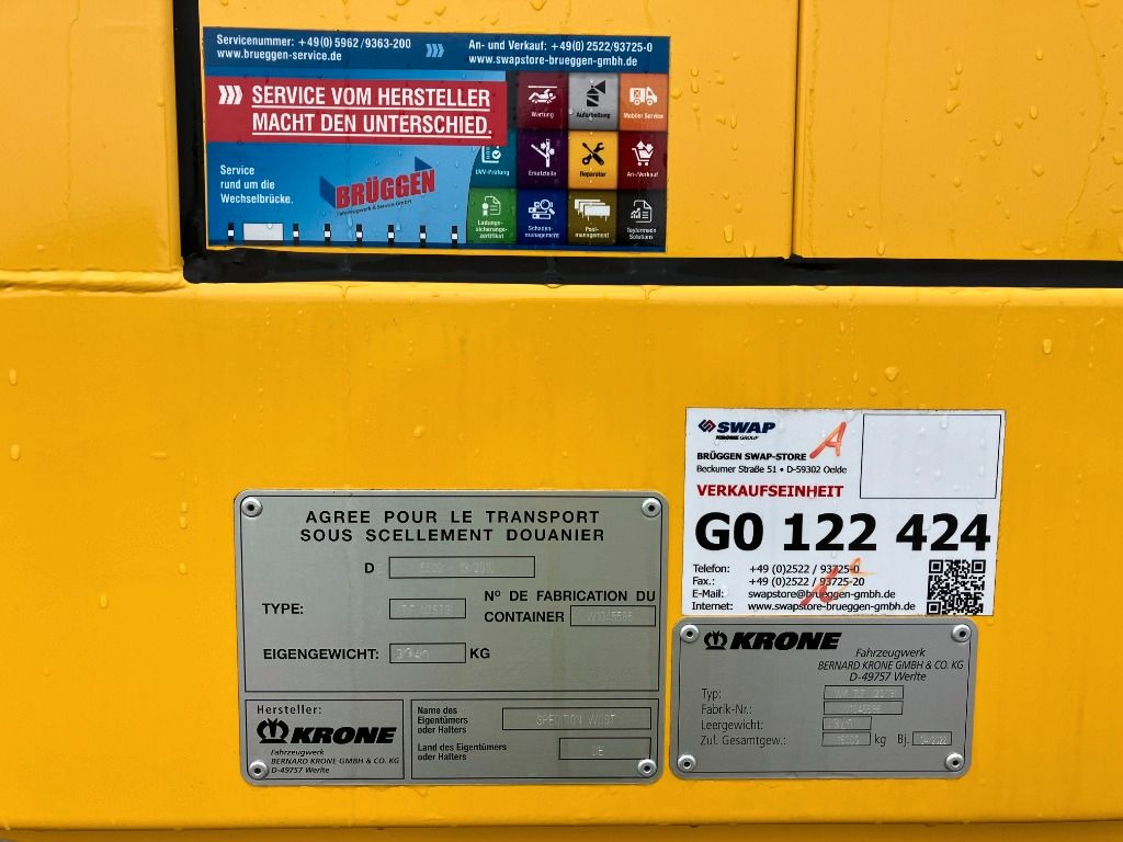 Gesloten laadbak Krone Wechselbrücke Koffer: afbeelding 7