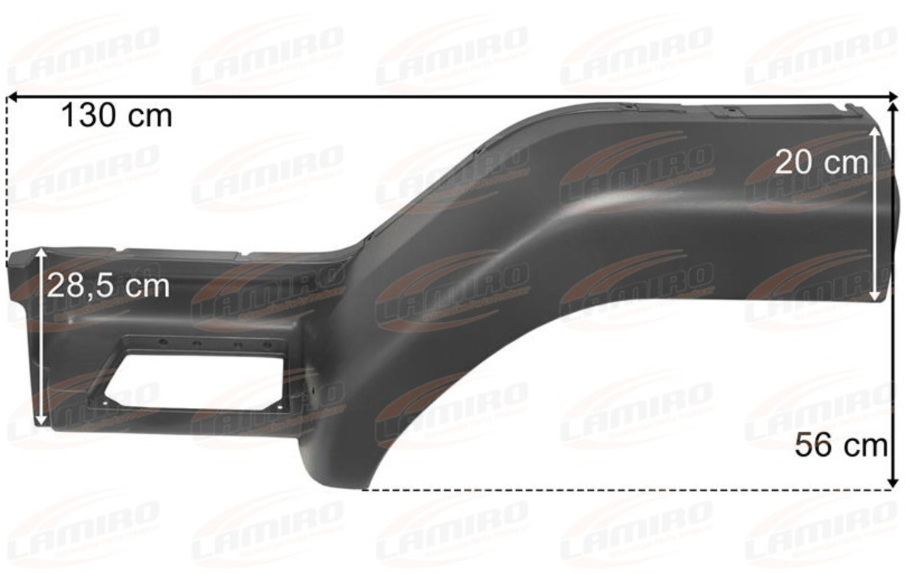 Nieuw Treeplank voor Vrachtwagen DAF LF 55 FOOTSTEP MUDGUARD LEFT DAF LF 55 FOOTSTEP MUDGUARD LEFT: afbeelding 1