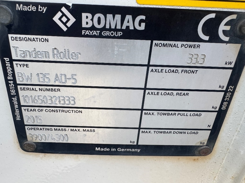 Bomag BW 125 AD-5 - Asfaltwals: afbeelding 5 Bomag BW 125 AD-5 - Asfaltwals: afbeelding 5