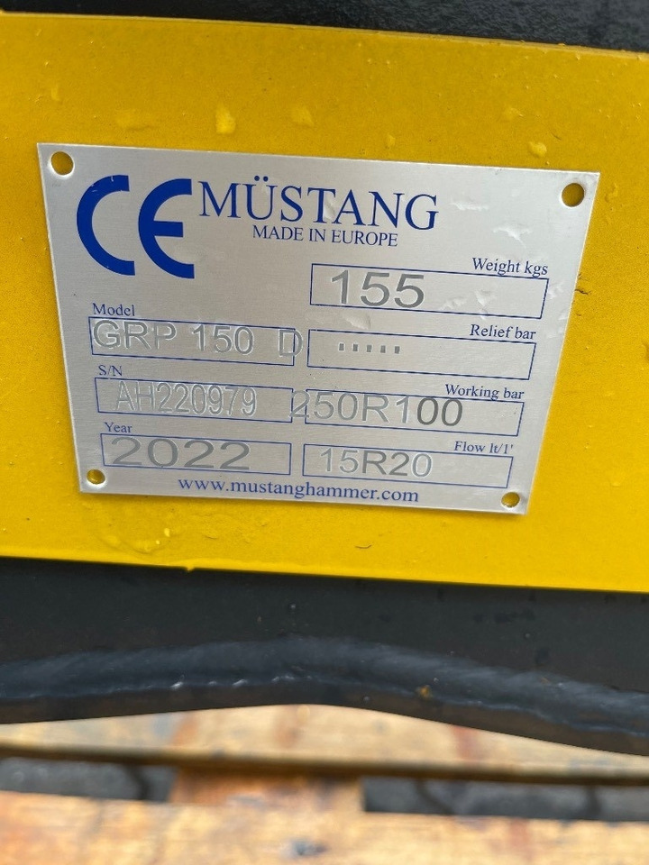 Mustang GRP 150 - Grijper voor Bouwmachine: afbeelding 4 Mustang GRP 150 - Grijper voor Bouwmachine: afbeelding 4