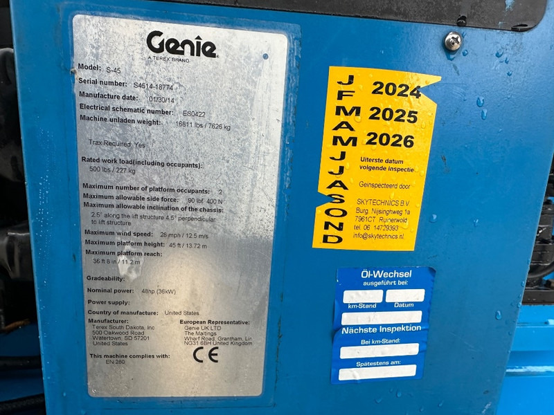 Genie S 45 Trax - Telescoophoogwerker: afbeelding 5 Genie S 45 Trax - Telescoophoogwerker: afbeelding 5