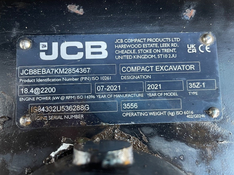 JCB 35Z-1 - Minigraafmachine: afbeelding 3 JCB 35Z-1 - Minigraafmachine: afbeelding 3