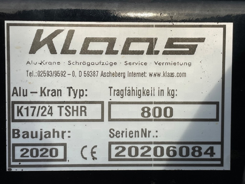 Klaas K 17-24 TSHR - Alle terrein kraan: afbeelding 3 Klaas K 17-24 TSHR - Alle terrein kraan: afbeelding 3