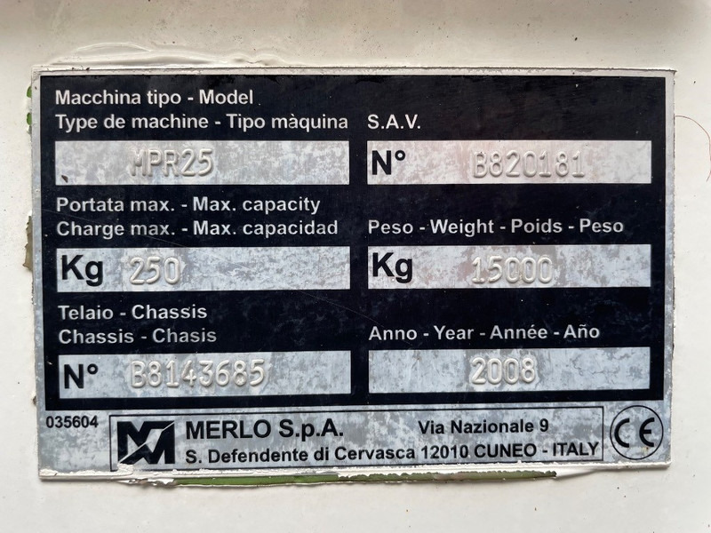 Merlo MPR 25 - Knikarmhoogwerker: afbeelding 3 Merlo MPR 25 - Knikarmhoogwerker: afbeelding 3