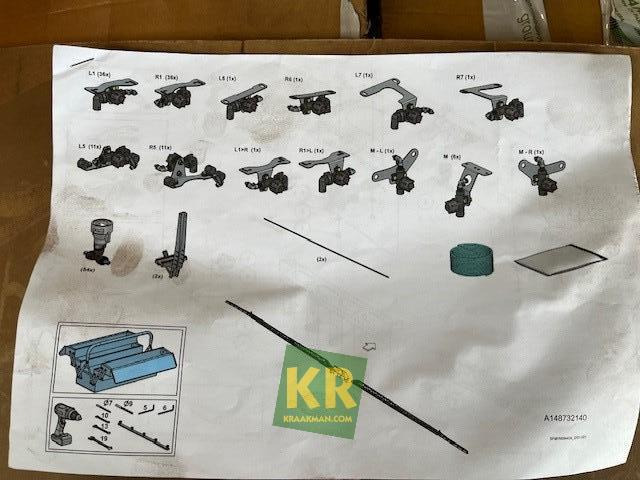 25 cm doppen Kverneland - Veldspuit: afbeelding 3 25 cm doppen Kverneland - Veldspuit: afbeelding 3