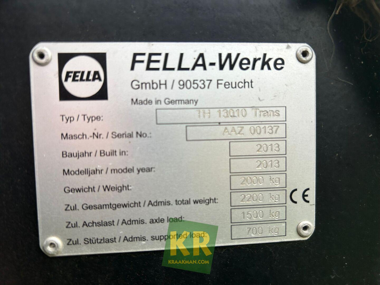 Fella TH 13010 Trans schudder - Hooischudder: afbeelding 3 Fella TH 13010 Trans schudder - Hooischudder: afbeelding 3