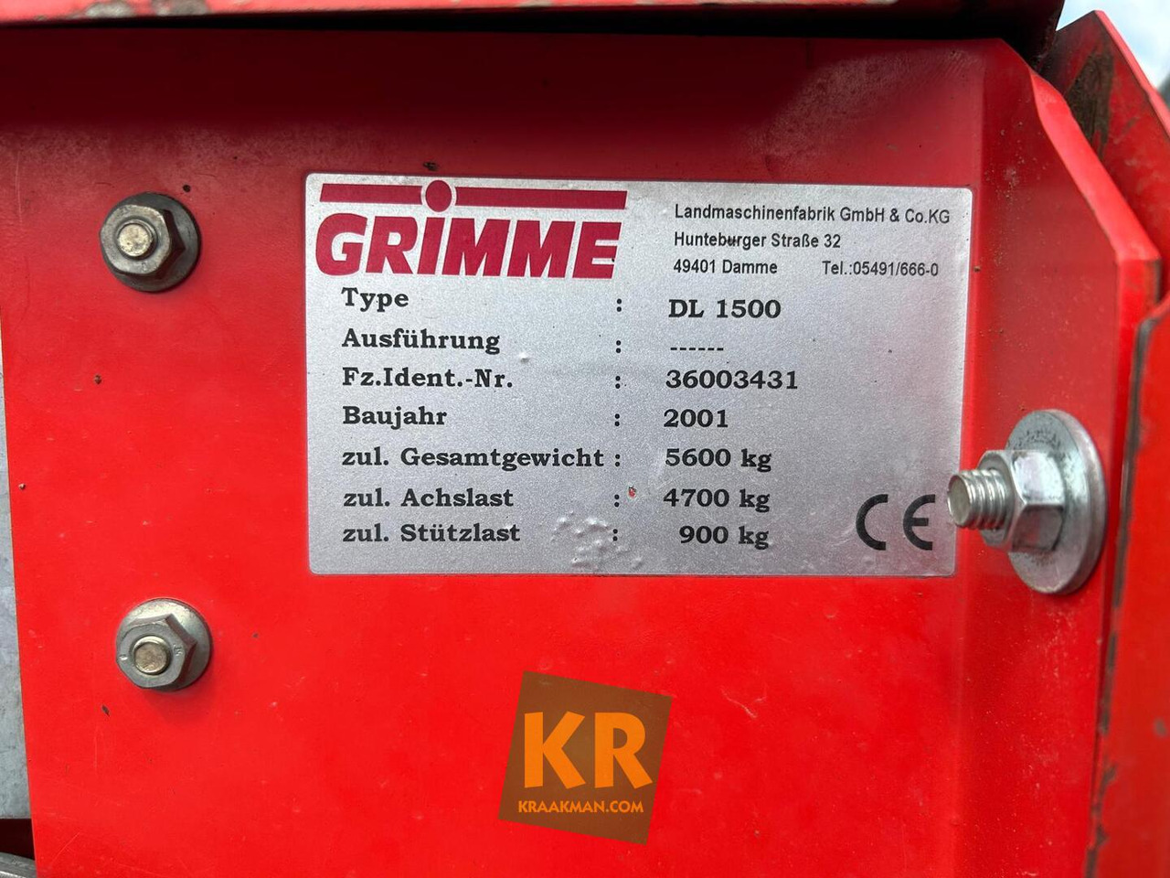 Grimme dl 1500 - Aardappelrooier: afbeelding 1 Grimme dl 1500 - Aardappelrooier: afbeelding 1