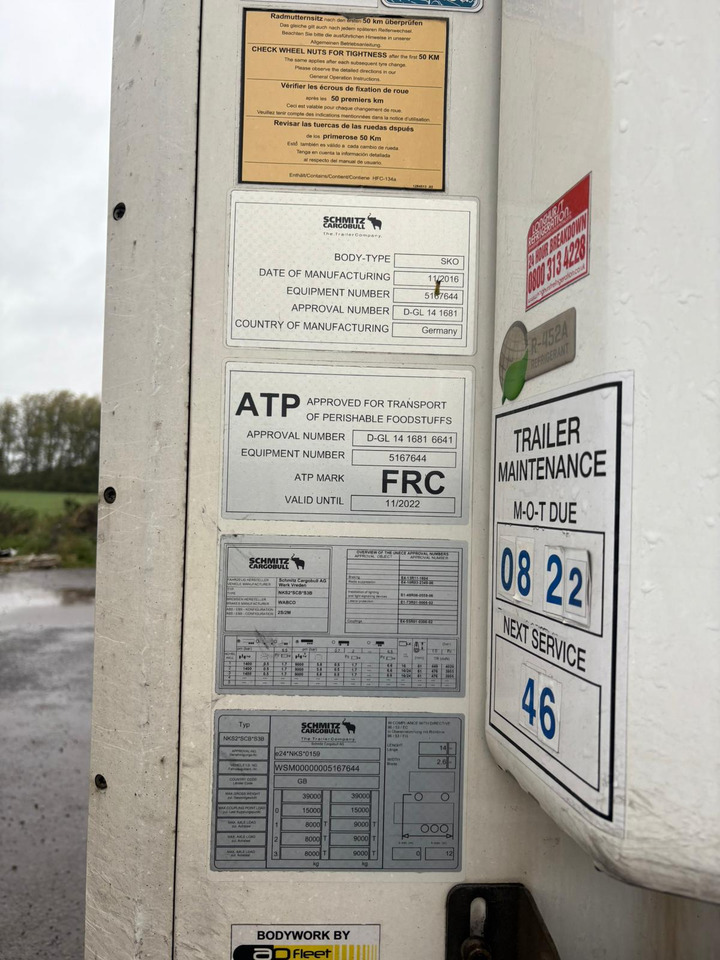 2012 Gray & Adams 10.4m Fridge Trailer – BTK110 - Koelwagen oplegger: afbeelding 2 2012 Gray & Adams 10.4m Fridge Trailer – BTK110 - Koelwagen oplegger: afbeelding 2