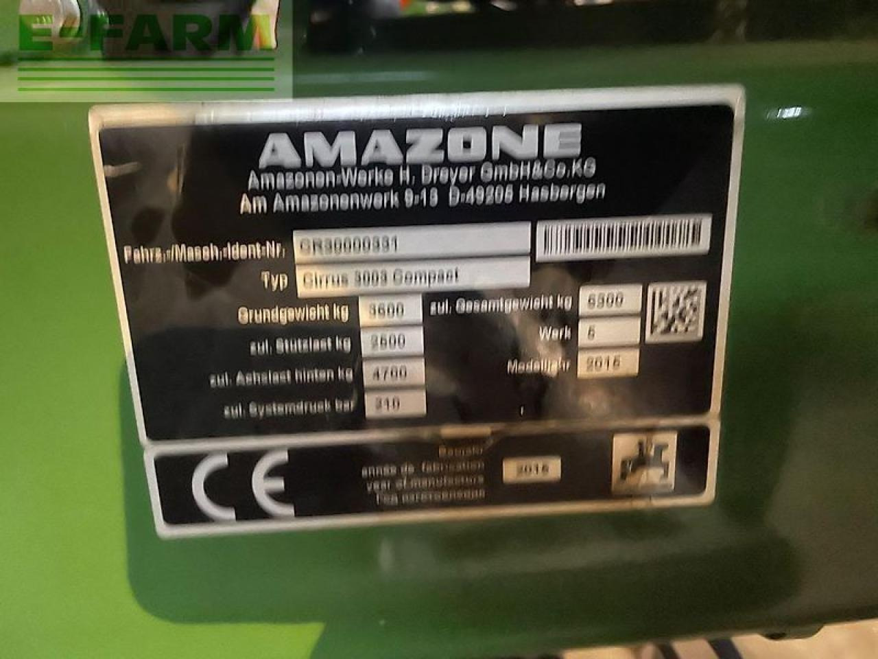 Amazone cirrus 3003 compact - Zaaimachine: afbeelding 4 Amazone cirrus 3003 compact - Zaaimachine: afbeelding 4