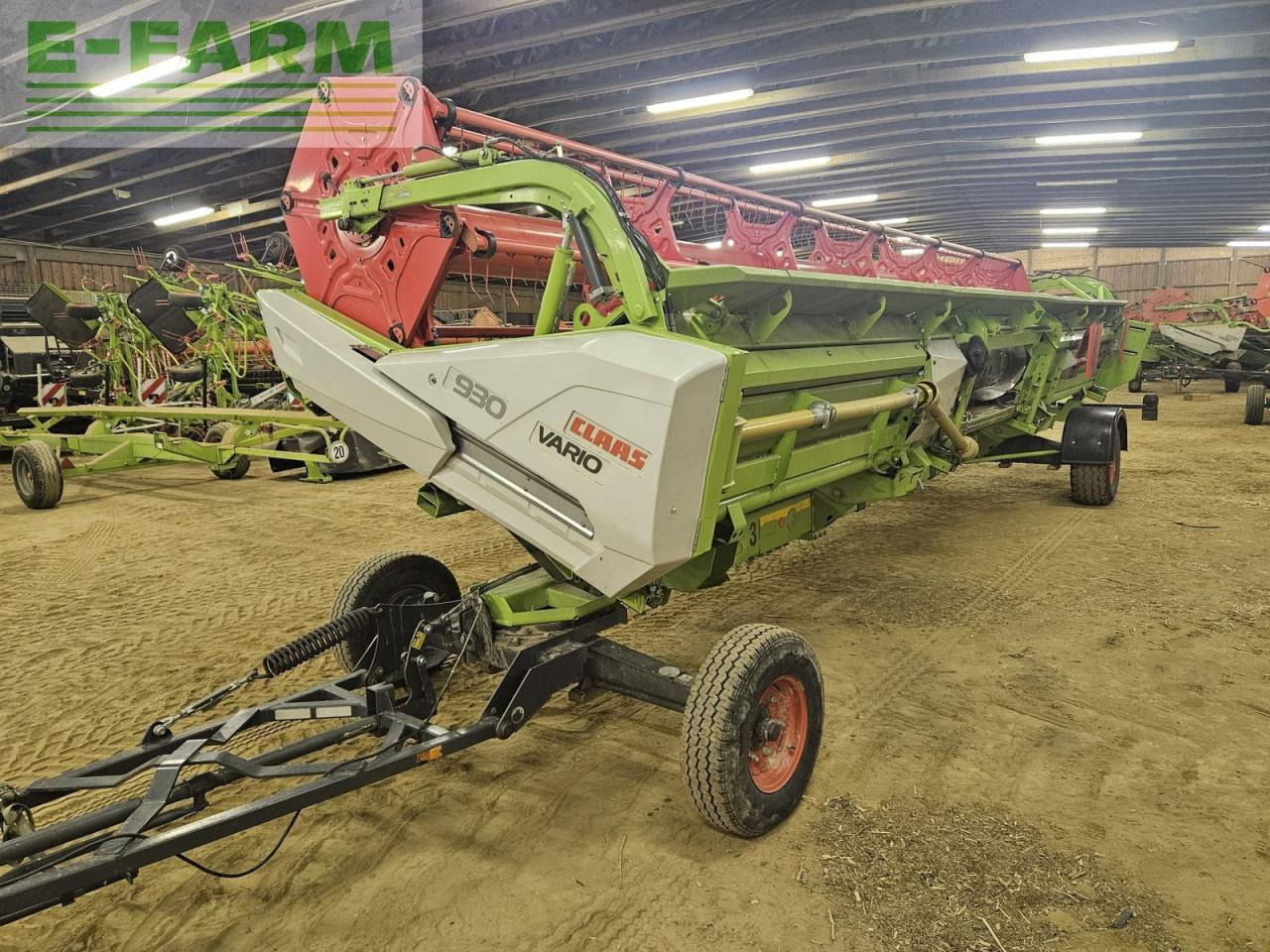 CLAAS vario 930 + 2 rapstrenner + transportwagen - Graanmaaibord: afbeelding 1 CLAAS vario 930 + 2 rapstrenner + transportwagen - Graanmaaibord: afbeelding 1