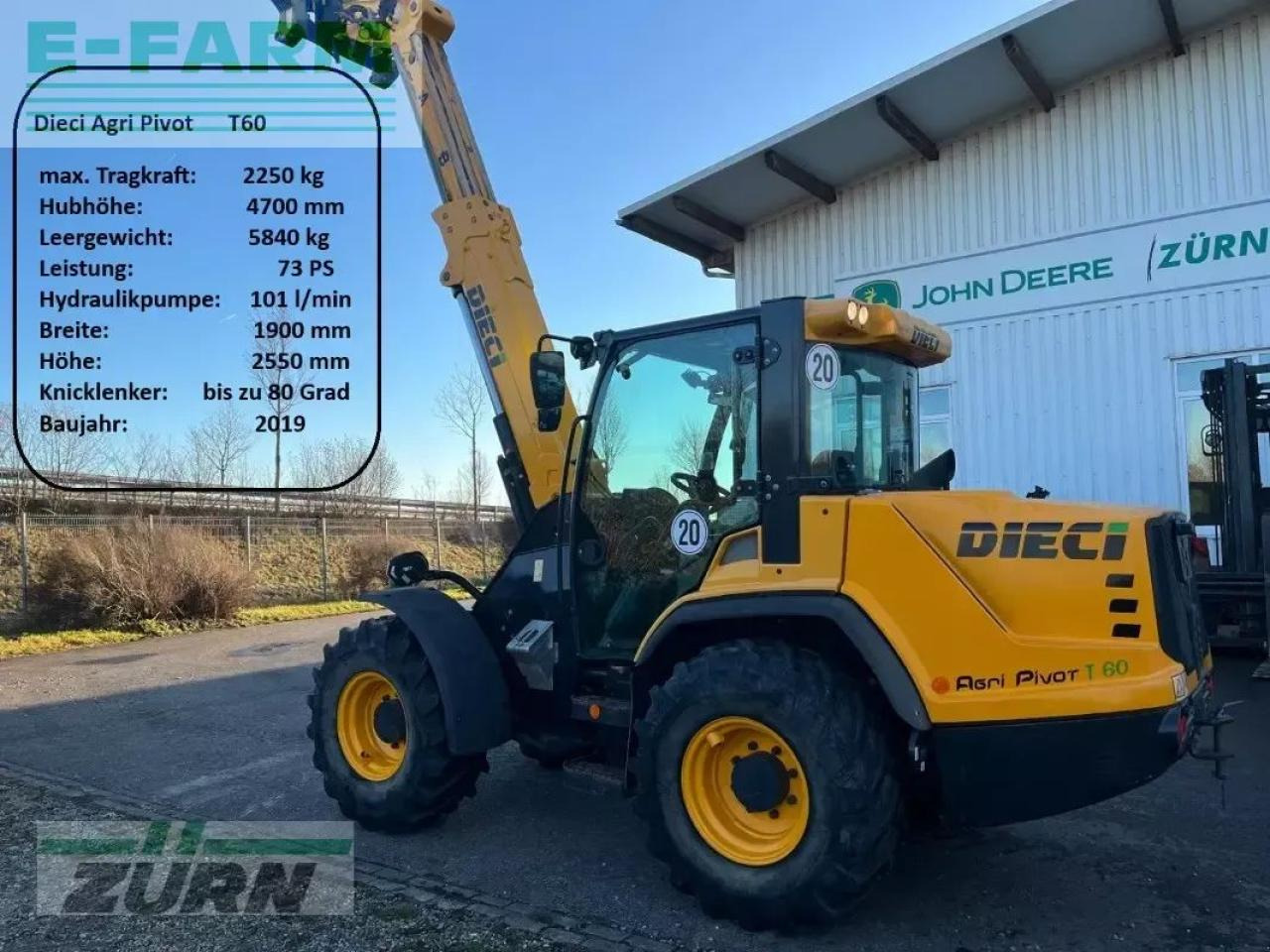 Dieci agri pivot t60 teleskopradlader - Minigraafmachine: afbeelding 1 Dieci agri pivot t60 teleskopradlader - Minigraafmachine: afbeelding 1