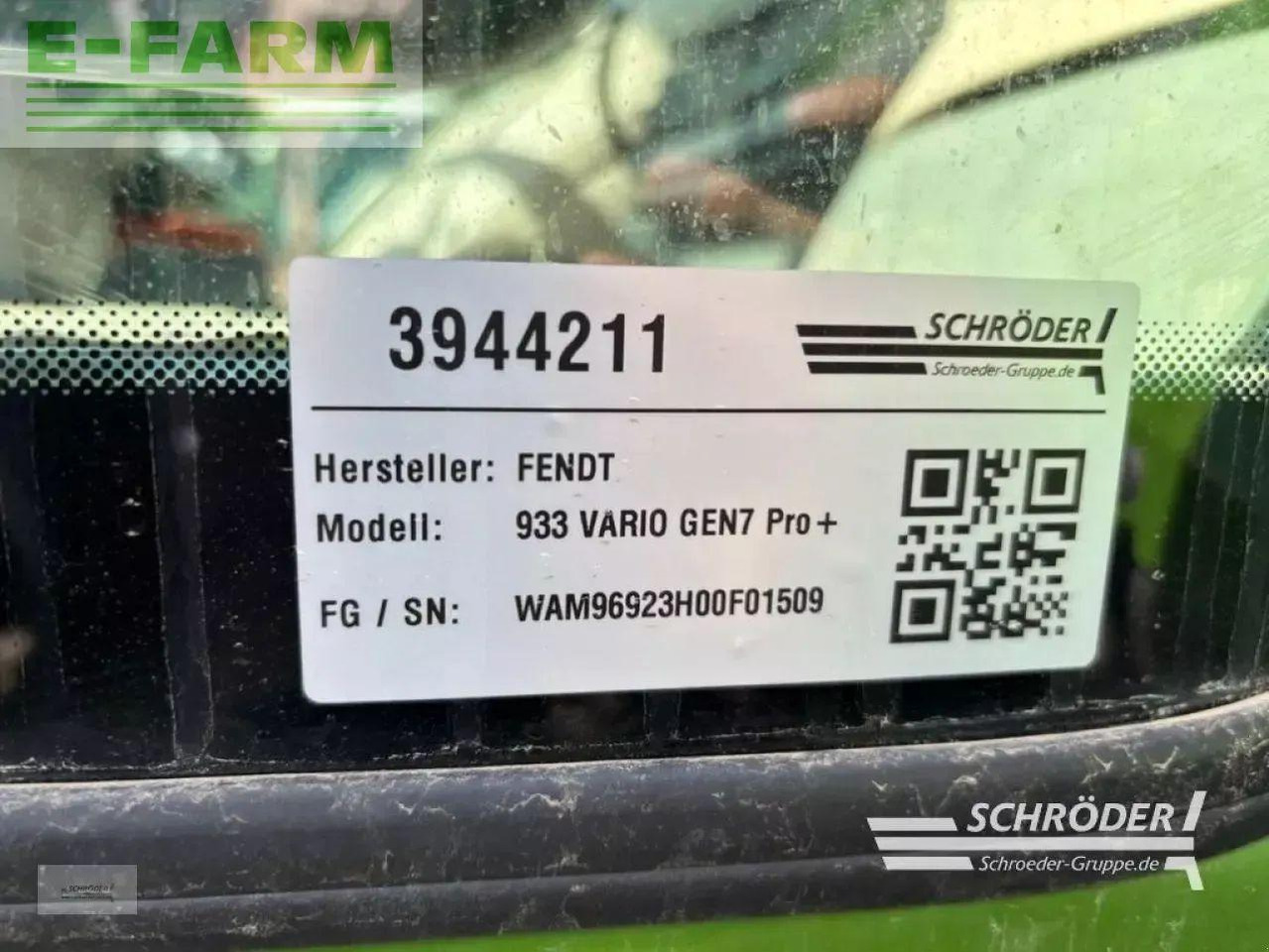 Fendt 933 vario gen7 profi plus ProfiPlus - Tractor: afbeelding 4 Fendt 933 vario gen7 profi plus ProfiPlus - Tractor: afbeelding 4