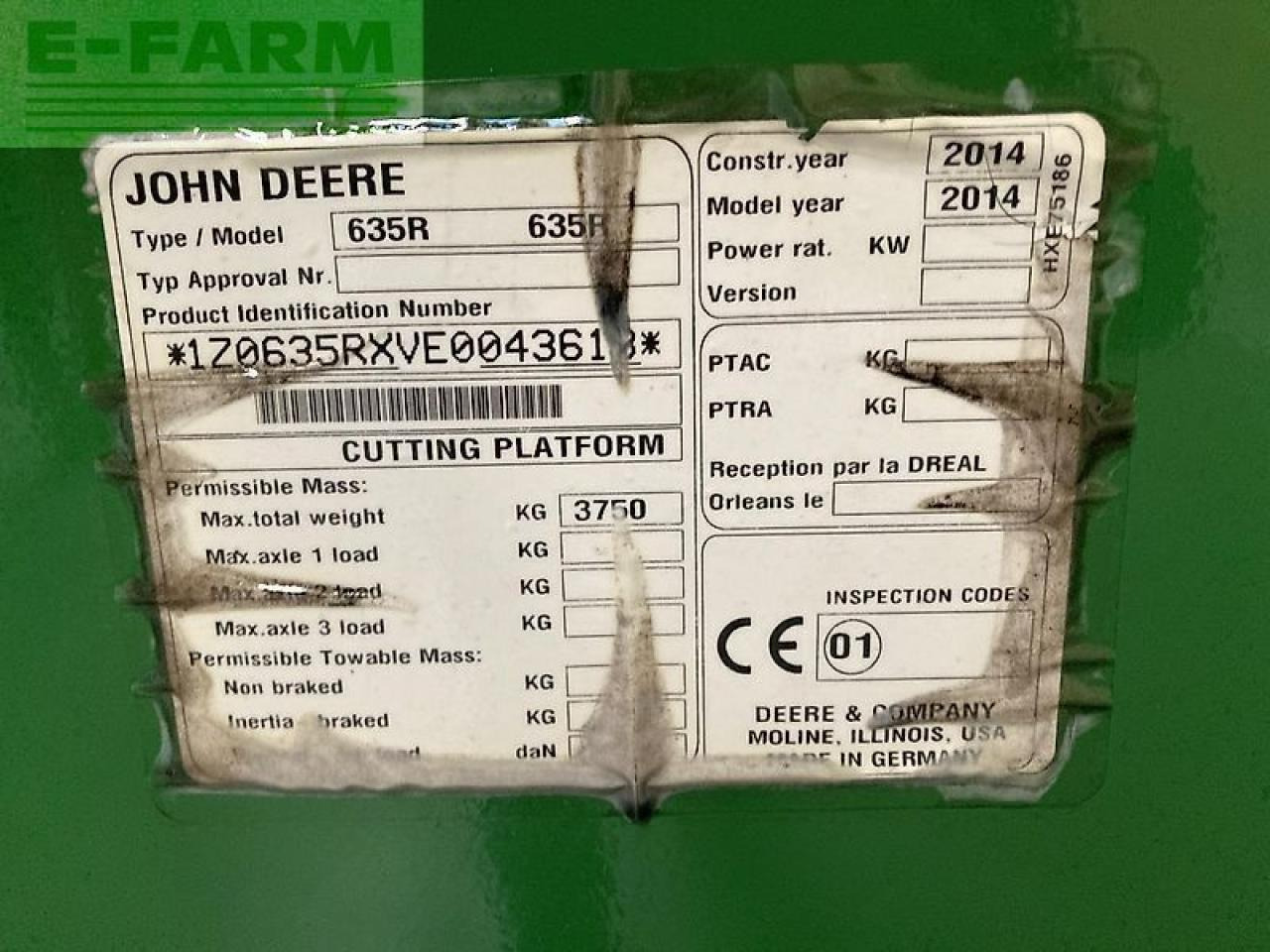 Hakselaar toebehoor John Deere 635r: afbeelding 9