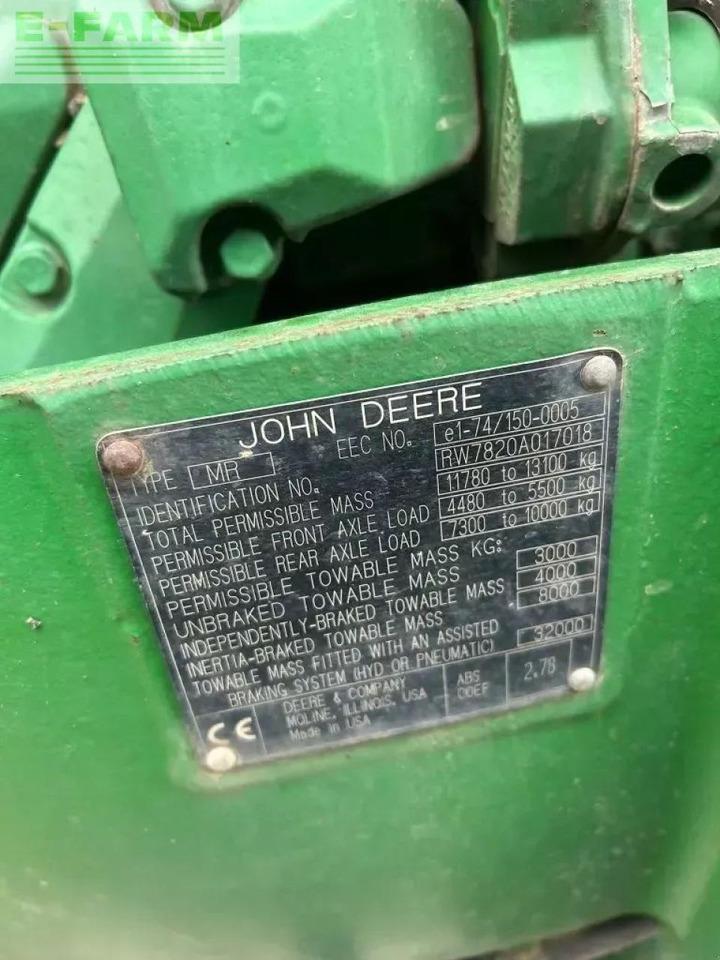 John Deere 7820 - Tractor: afbeelding 5 John Deere 7820 - Tractor: afbeelding 5