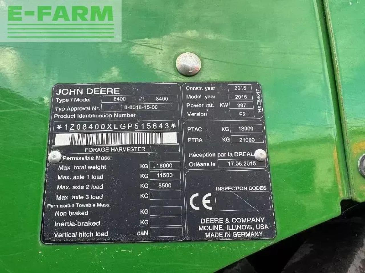 John Deere 8400 - Hakselaar: afbeelding 4 John Deere 8400 - Hakselaar: afbeelding 4