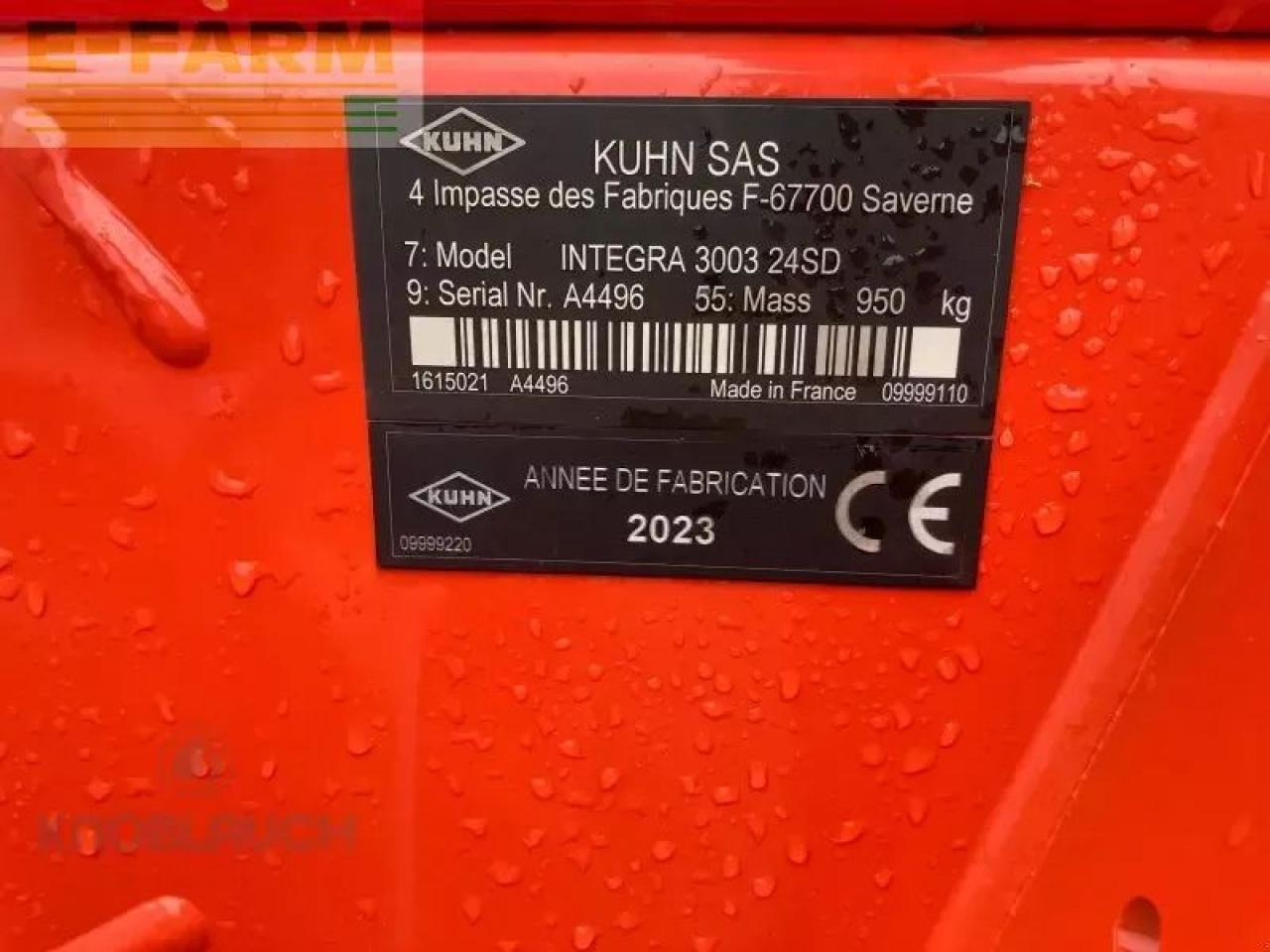 Kuhn integra 3003 - Zaaimachine: afbeelding 4 Kuhn integra 3003 - Zaaimachine: afbeelding 4