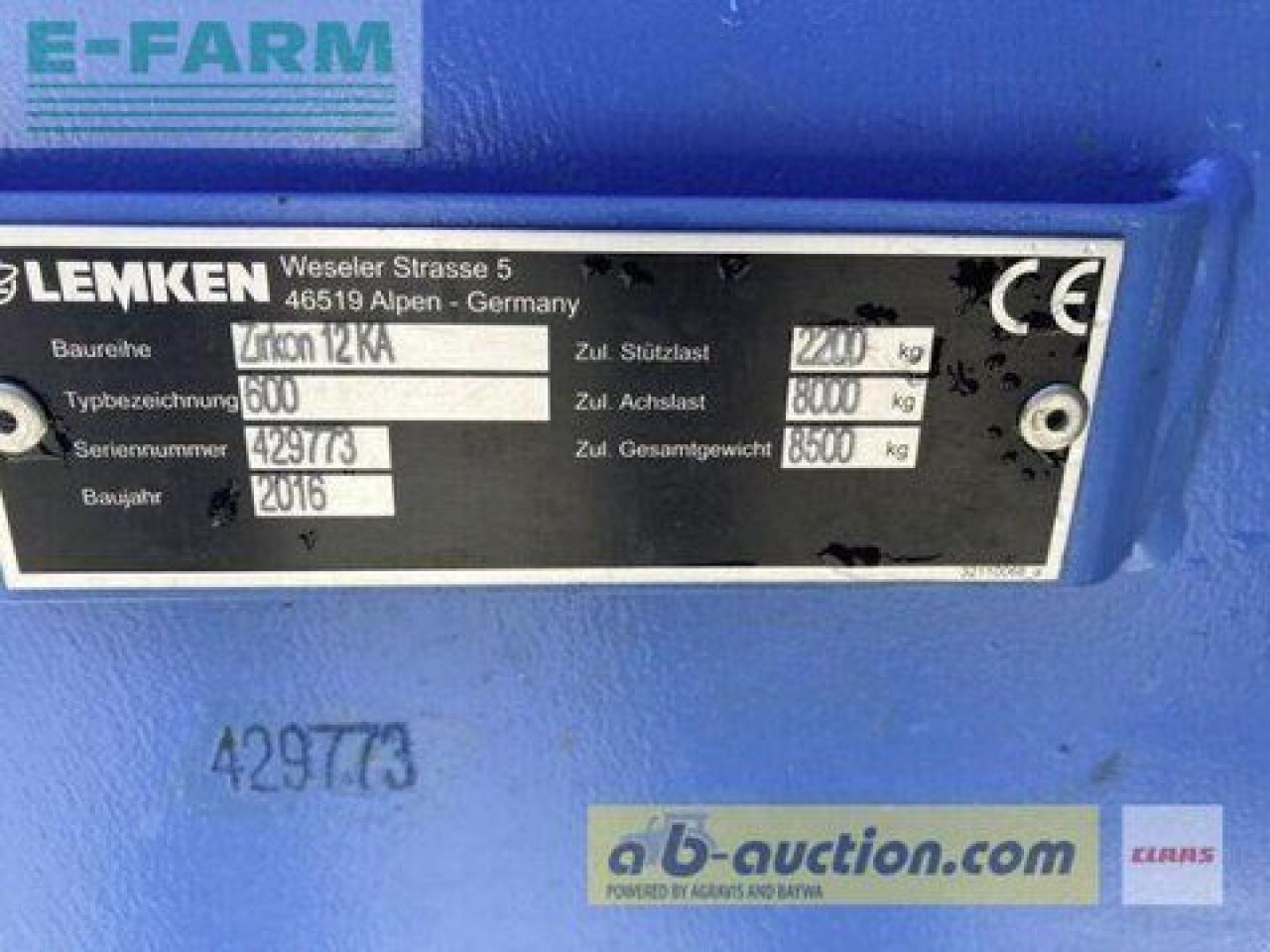 Lemken zirkon 12 mit fahrwerk - Schijveneg: afbeelding 3 Lemken zirkon 12 mit fahrwerk - Schijveneg: afbeelding 3