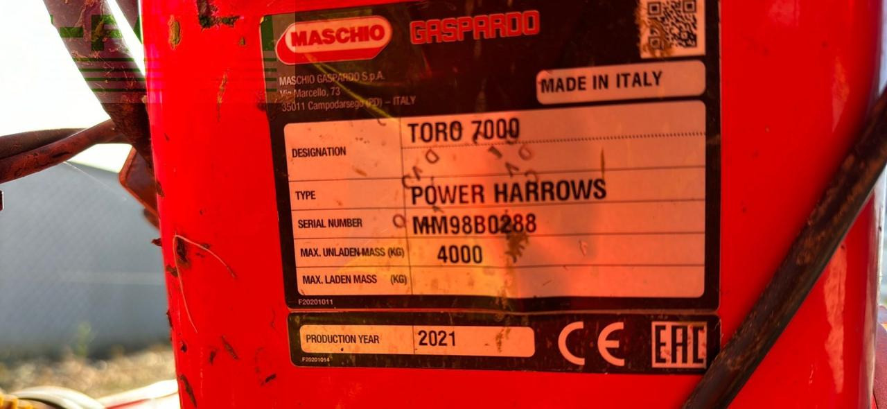 Grondbewerking toebehoor Maschio Toro 7000: afbeelding 9
