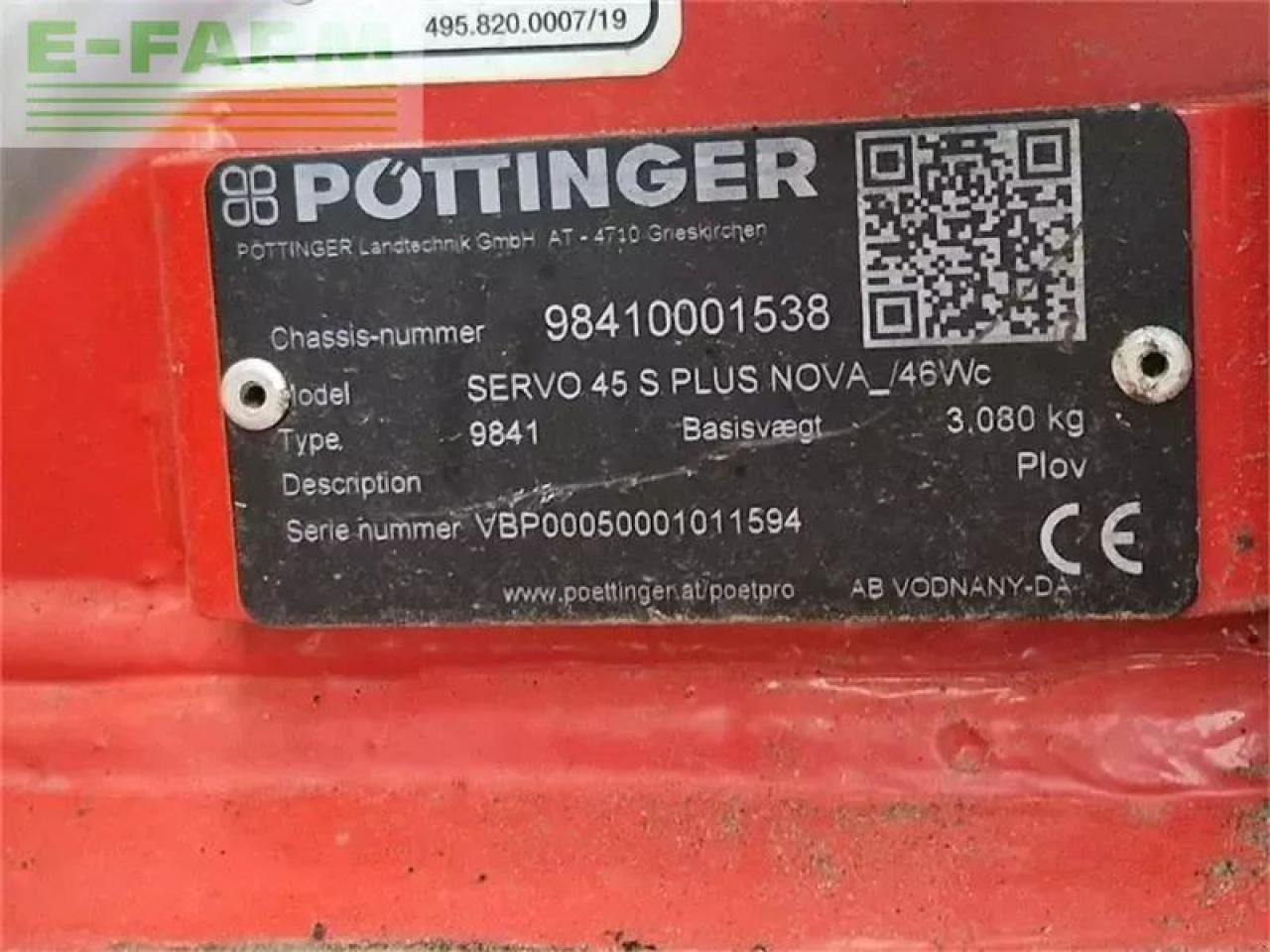 Pöttinger servo 45 s plus nova 6 furet - Ploeg: afbeelding 5 Pöttinger servo 45 s plus nova 6 furet - Ploeg: afbeelding 5