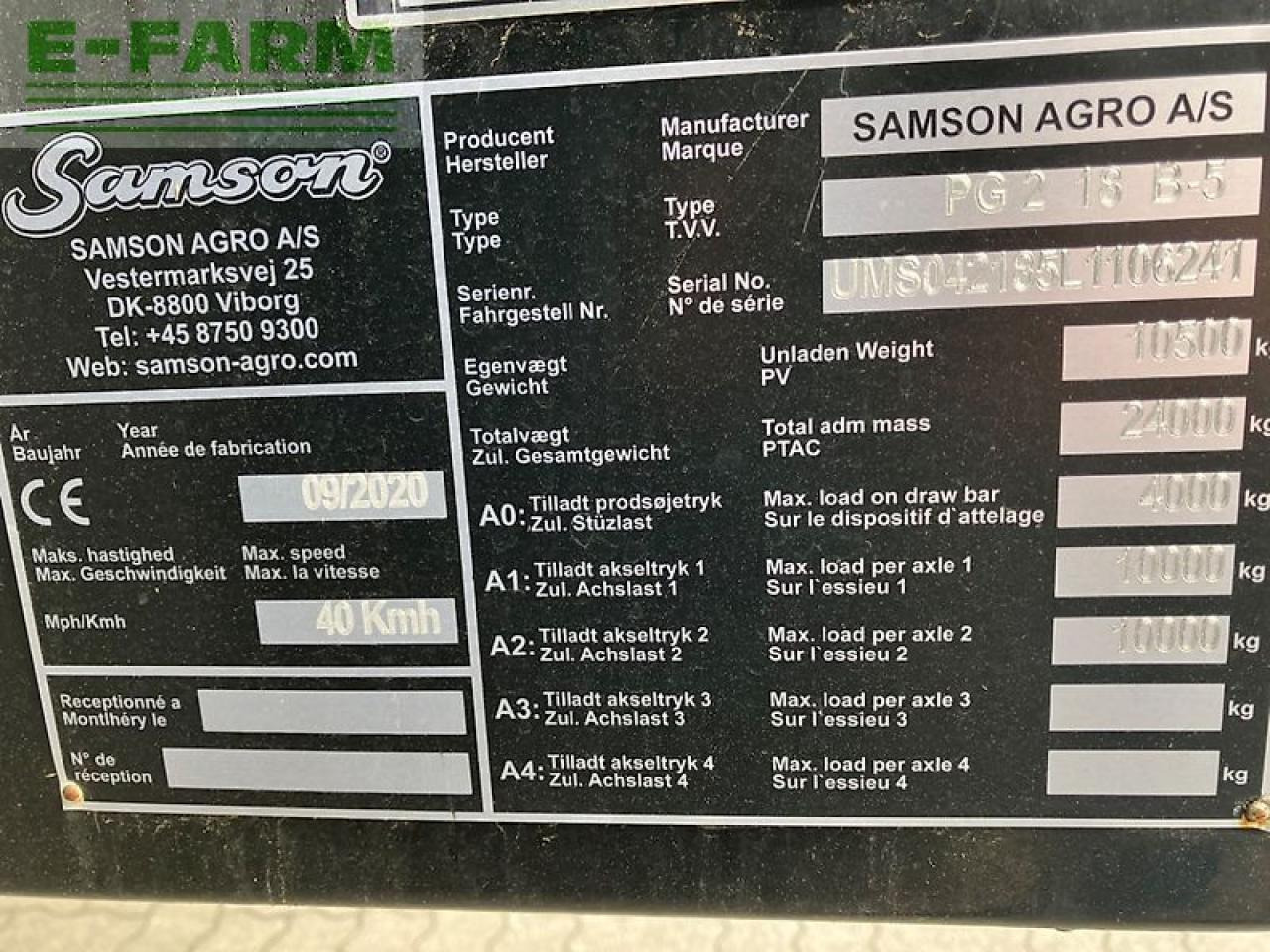Bemestingstechniek Samson pg ii 18 pte slurry master 8000: afbeelding 15