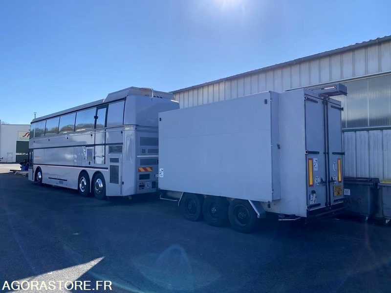 BUS VIP DOUBLE ETAGE MOTORHOMEVIP VANHOOL + REMORQUE + AUVENT DE RECEPTION - Zelfrijdende verkoopwagen, Bus: afbeelding 3 BUS VIP DOUBLE ETAGE MOTORHOMEVIP VANHOOL + REMORQUE + AUVENT DE RECEPTION - Zelfrijdende verkoopwagen, Bus: afbeelding 3
