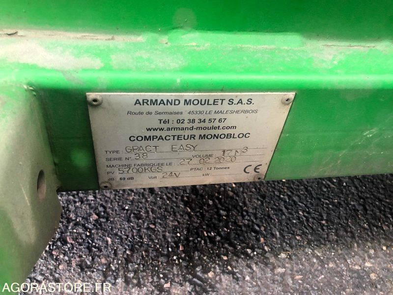 COMPACTEUR MONOBLOC EMBARQUE - Gereedschap/ Toebehoor: afbeelding 1 COMPACTEUR MONOBLOC EMBARQUE - Gereedschap/ Toebehoor: afbeelding 1