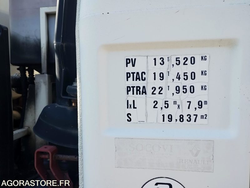 Camion 19t Hydrocureur Renault G300 Maxter 142142km – équipement Huwer - Vacuümwagen: afbeelding 4 Camion 19t Hydrocureur Renault G300 Maxter 142142km – équipement Huwer - Vacuümwagen: afbeelding 4