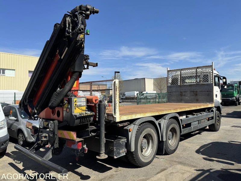 MAN TGS 26.360 - PLATEAU GRUE PALFINGER PK16002 - 26T - 2012 / 445000 KM - Vrachtwagen met open laadbak: afbeelding 2 MAN TGS 26.360 - PLATEAU GRUE PALFINGER PK16002 - 26T - 2012 / 445000 KM - Vrachtwagen met open laadbak: afbeelding 2