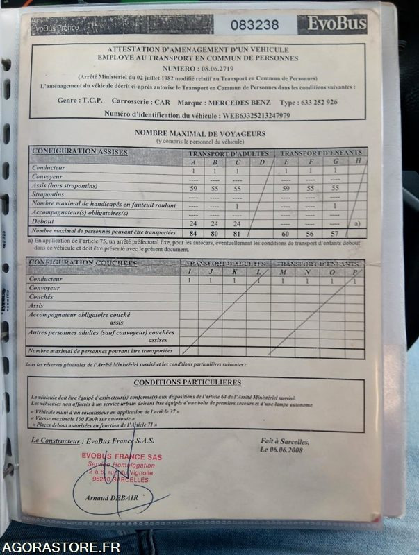 MERCEDES INTOURO N°083238 - Schoolbus: afbeelding 4 MERCEDES INTOURO N°083238 - Schoolbus: afbeelding 4