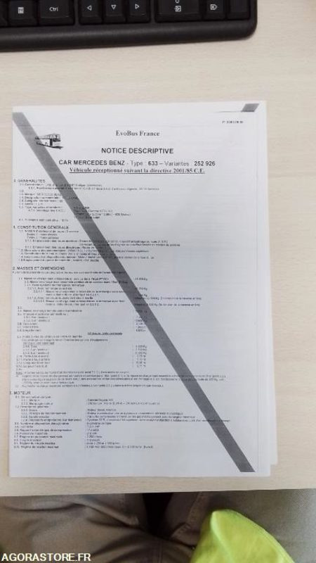 MERCEDES INTOURO N°103084 / non roulant - Minibus, Personenvervoer: afbeelding 5 MERCEDES INTOURO N°103084 / non roulant - Minibus, Personenvervoer: afbeelding 5