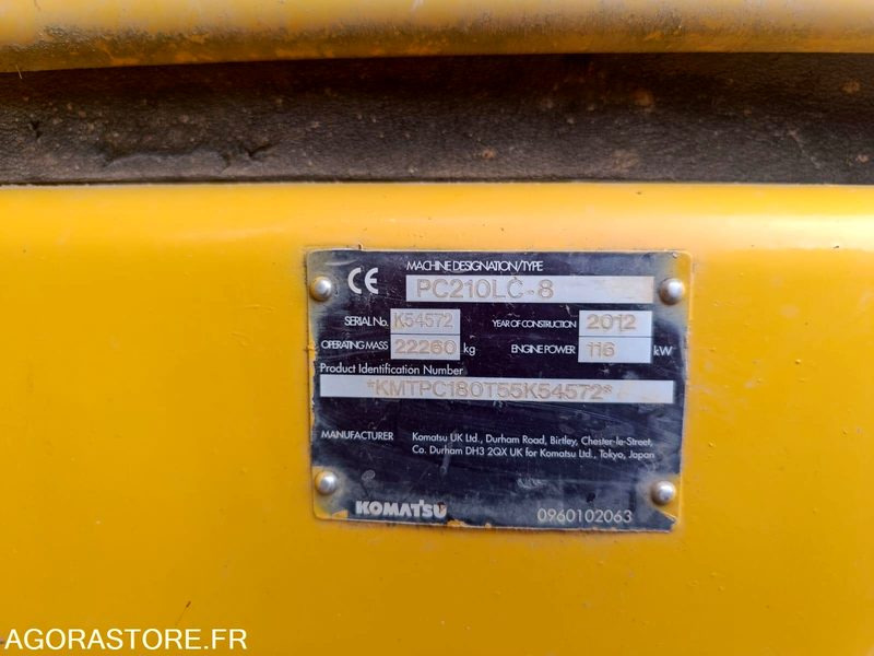 Graafmachine PELLE KOMATSU - 210LC8 - 2021 - 14 000 H: afbeelding 18