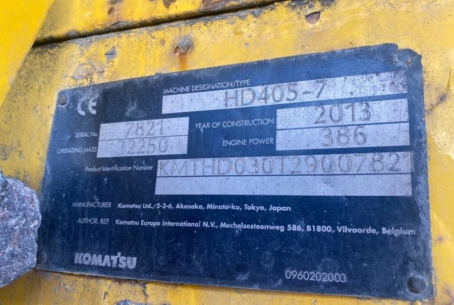 Komatsu HD405-7 - Zelfrijdende kiepwagen: afbeelding 3 Komatsu HD405-7 - Zelfrijdende kiepwagen: afbeelding 3