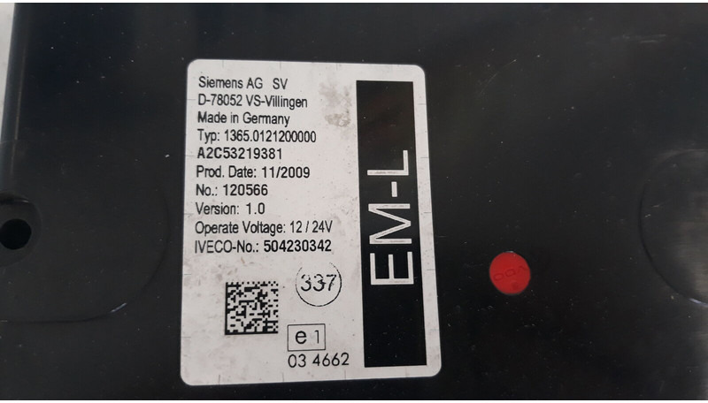 Iveco Eurocargo - ECU voor Vrachtwagen: afbeelding 1 Iveco Eurocargo - ECU voor Vrachtwagen: afbeelding 1