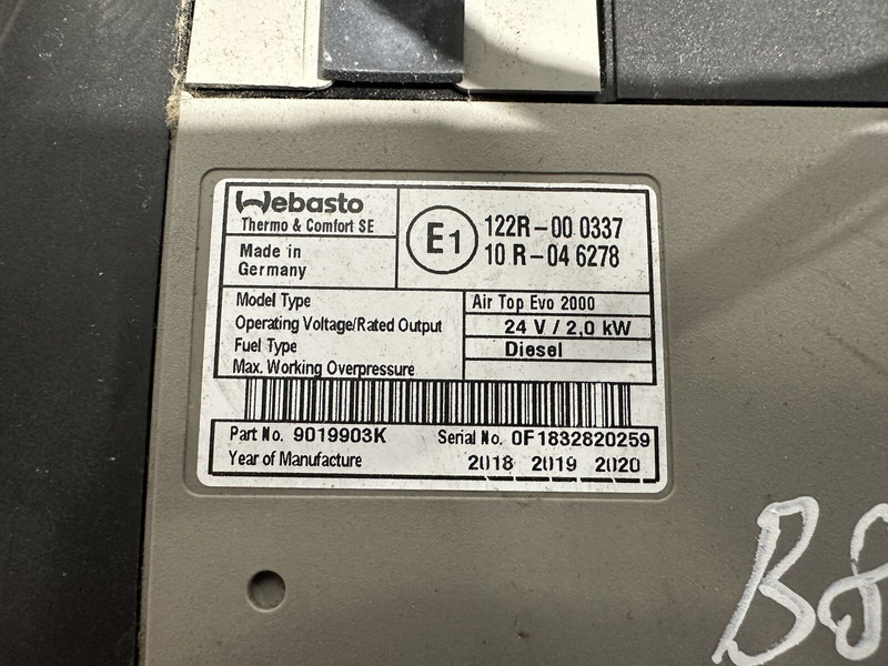 Volvo 84178403 P05, 9019903K, 20V / 2,0kW - Verwarming/ Ventilatie voor Vrachtwagen: afbeelding 5 Volvo 84178403 P05, 9019903K, 20V / 2,0kW - Verwarming/ Ventilatie voor Vrachtwagen: afbeelding 5