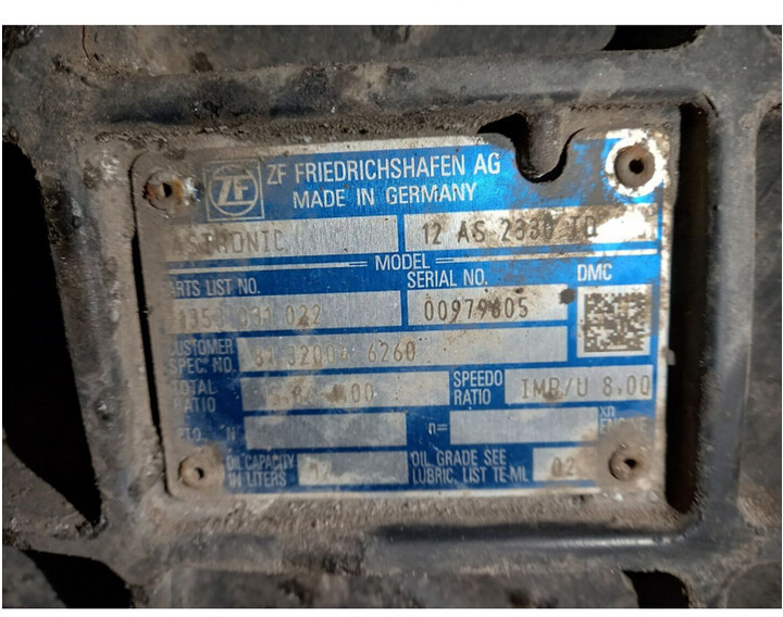 ZF 12AS2330TD - Versnellingsbak voor Vrachtwagen: afbeelding 5 ZF 12AS2330TD - Versnellingsbak voor Vrachtwagen: afbeelding 5