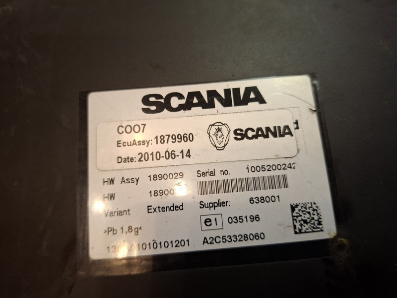 Scania C007. C006 - ECU: afbeelding 2 Scania C007. C006 - ECU: afbeelding 2