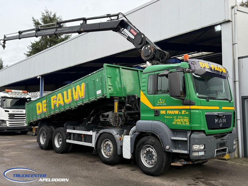 MAN TGS 35.400 8x4 Bladgeveerd, Handgeschakeld, HIAB 166-E4 Hipro - Kipper vrachtwagen, Kraanwagen: afbeelding 1 MAN TGS 35.400 8x4 Bladgeveerd, Handgeschakeld, HIAB 166-E4 Hipro - Kipper vrachtwagen, Kraanwagen: afbeelding 1