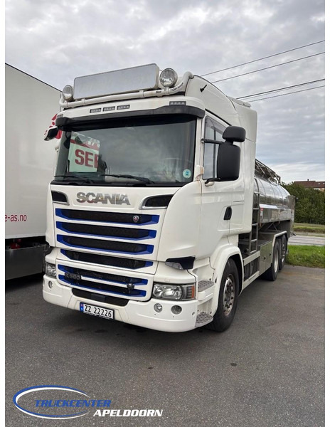 Scania R580 V8 Retarder, Stuuras, 15000 Liter roestvrijstalen tank - Tankwagen: afbeelding 1 Scania R580 V8 Retarder, Stuuras, 15000 Liter roestvrijstalen tank - Tankwagen: afbeelding 1