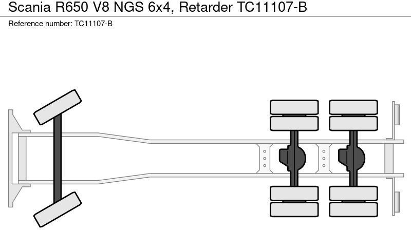 Scania R650 V8 NGS 6x4, Retarder - Chassis vrachtwagen: afbeelding 3 Scania R650 V8 NGS 6x4, Retarder - Chassis vrachtwagen: afbeelding 3
