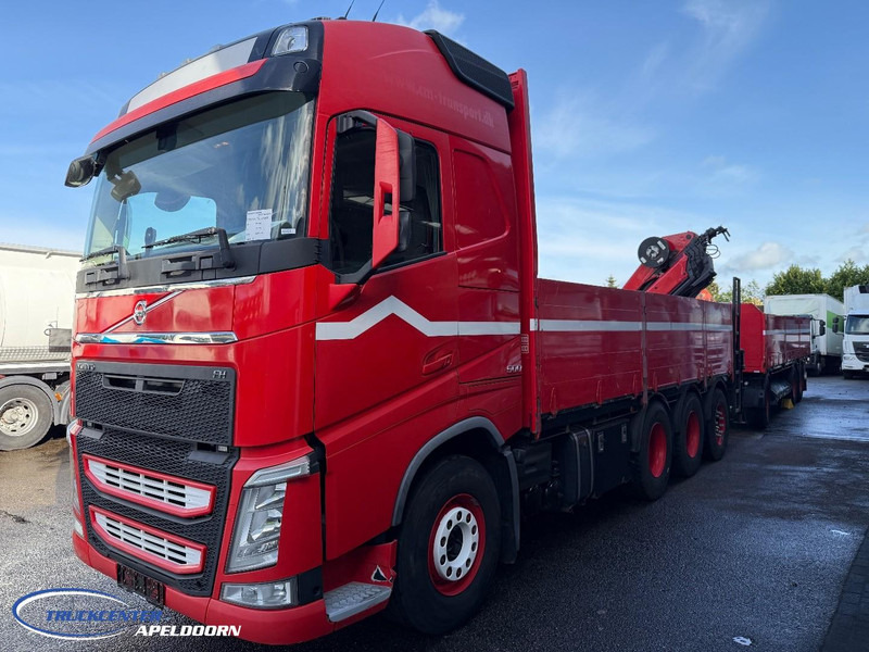 Volvo FH 500 8x4, HMF 2120 K4 + Rotator, + Krone trailer - Vrachtwagen met open laadbak, Kraanwagen: afbeelding 3 Volvo FH 500 8x4, HMF 2120 K4 + Rotator, + Krone trailer - Vrachtwagen met open laadbak, Kraanwagen: afbeelding 3