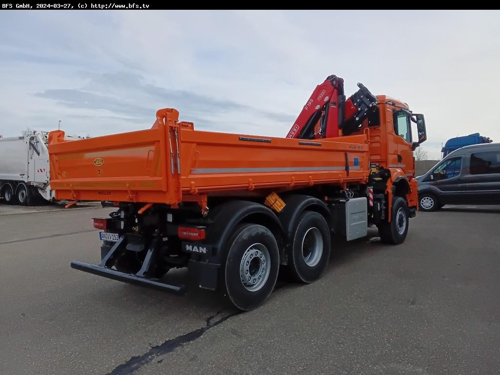 MAN TGS (TG3) 28.510 6x4-4 BL CH WiDi Fassi 15mt - Kipper vrachtwagen: afbeelding 2 MAN TGS (TG3) 28.510 6x4-4 BL CH WiDi Fassi 15mt - Kipper vrachtwagen: afbeelding 2