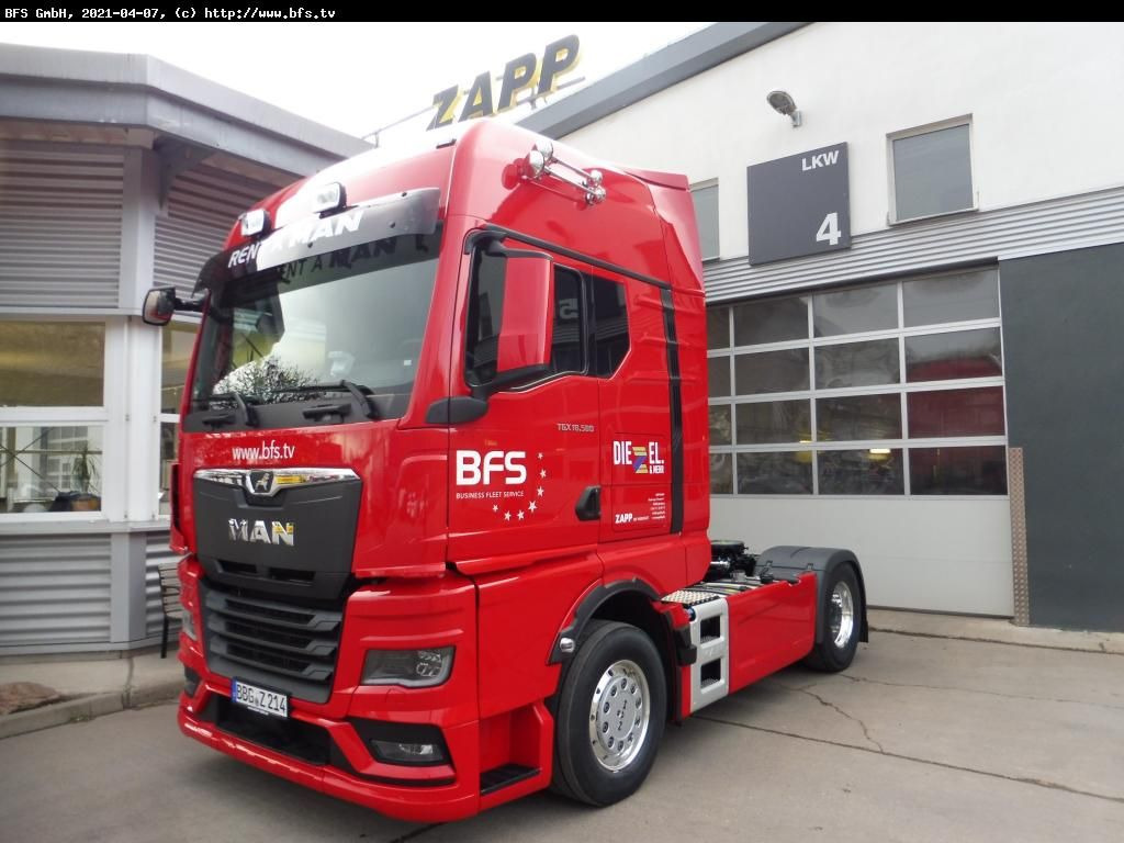MAN TGX (TG3) 18.580 4x2 BL SA Kipphydraulik GX - Trekker: afbeelding 1 MAN TGX (TG3) 18.580 4x2 BL SA Kipphydraulik GX - Trekker: afbeelding 1
