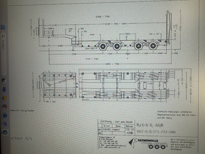 Faymonville F-S44-1AAA 4 AXLE, 2 STEERING AXLE, 7.9 METER EXTENADABLE DOUBLE RAMPS - Dieplader oplegger: afbeelding 4 Faymonville F-S44-1AAA 4 AXLE, 2 STEERING AXLE, 7.9 METER EXTENADABLE DOUBLE RAMPS - Dieplader oplegger: afbeelding 4
