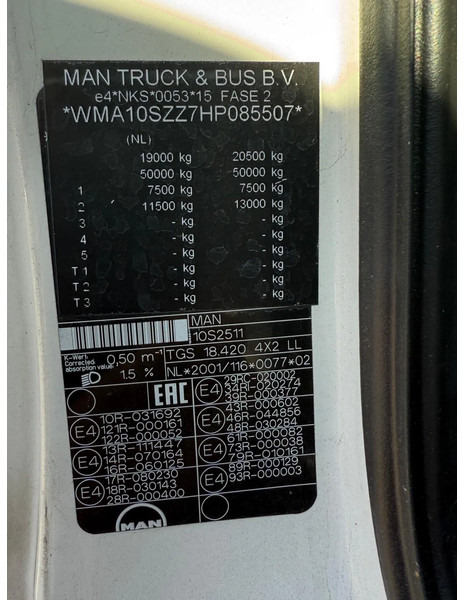 Containertransporter/ Wissellaadbak vrachtwagen MAN TGS 18.420 EURO 6 + KRONE 2 AXLE + 2x DHOLLANDIA LIFT: afbeelding 20