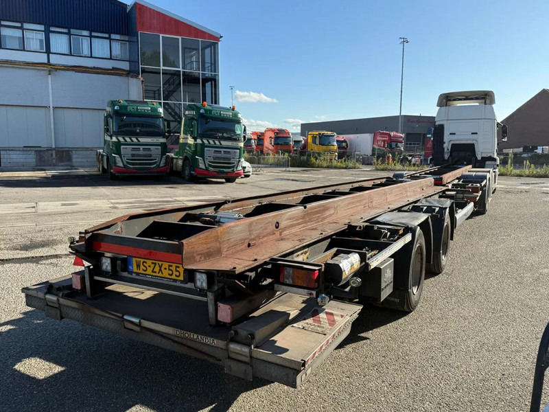 Containertransporter/ Wissellaadbak vrachtwagen MAN TGS 18.420 EURO 6 + KRONE 2 AXLE + 2x DHOLLANDIA LIFT: afbeelding 6