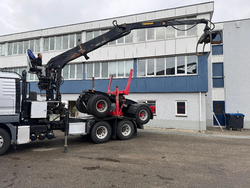 MAN TGS 33.480 6X4 + HIAB 251S.82 + TRAILER 2 AXLE KRAEMER - Houttransport, Kraanwagen: afbeelding 5 MAN TGS 33.480 6X4 + HIAB 251S.82 + TRAILER 2 AXLE KRAEMER - Houttransport, Kraanwagen: afbeelding 5