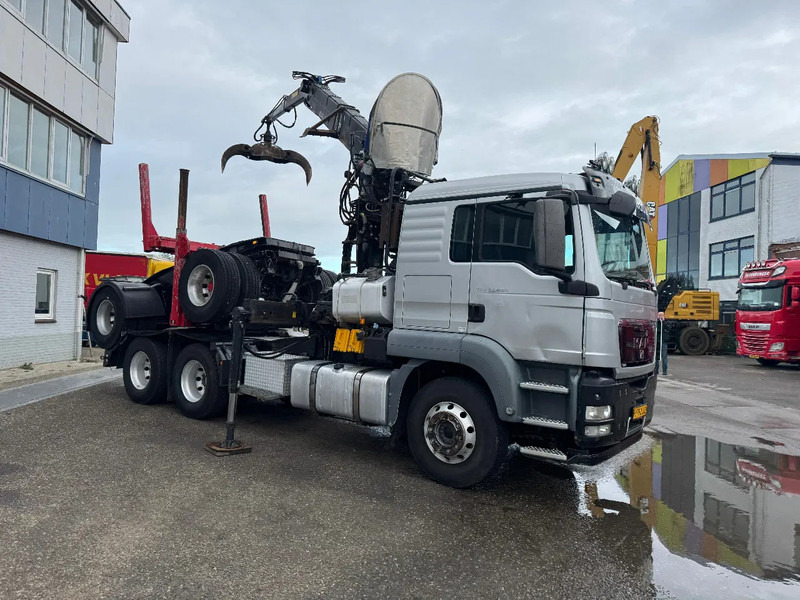MAN TGS 33.480 6X4 + HIAB 251S.82 + TRAILER 2 AXLE KRAEMER - Houttransport, Kraanwagen: afbeelding 4 MAN TGS 33.480 6X4 + HIAB 251S.82 + TRAILER 2 AXLE KRAEMER - Houttransport, Kraanwagen: afbeelding 4